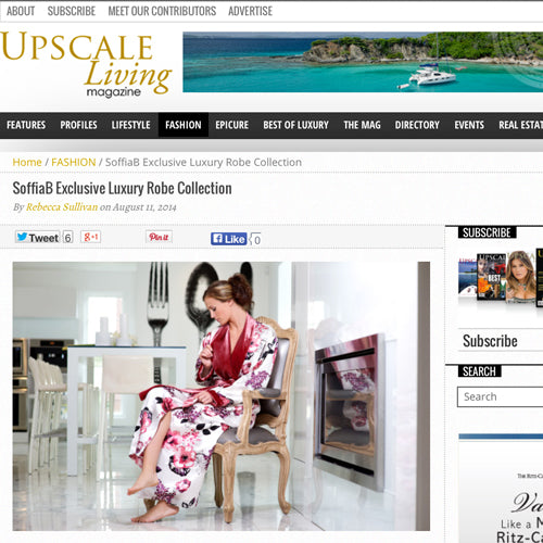 SoffiaB profiled in Upscale Living magazine