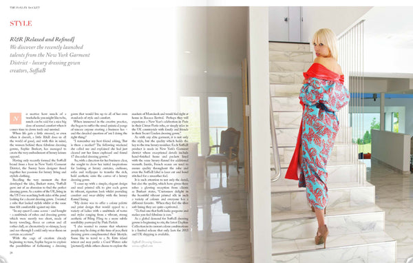 SoffiaB featured in UK's newest luxury magazine