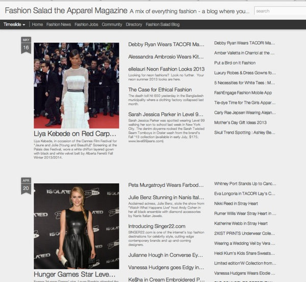 SoffiaB appears in Fashion Salad the Apparel Magazine