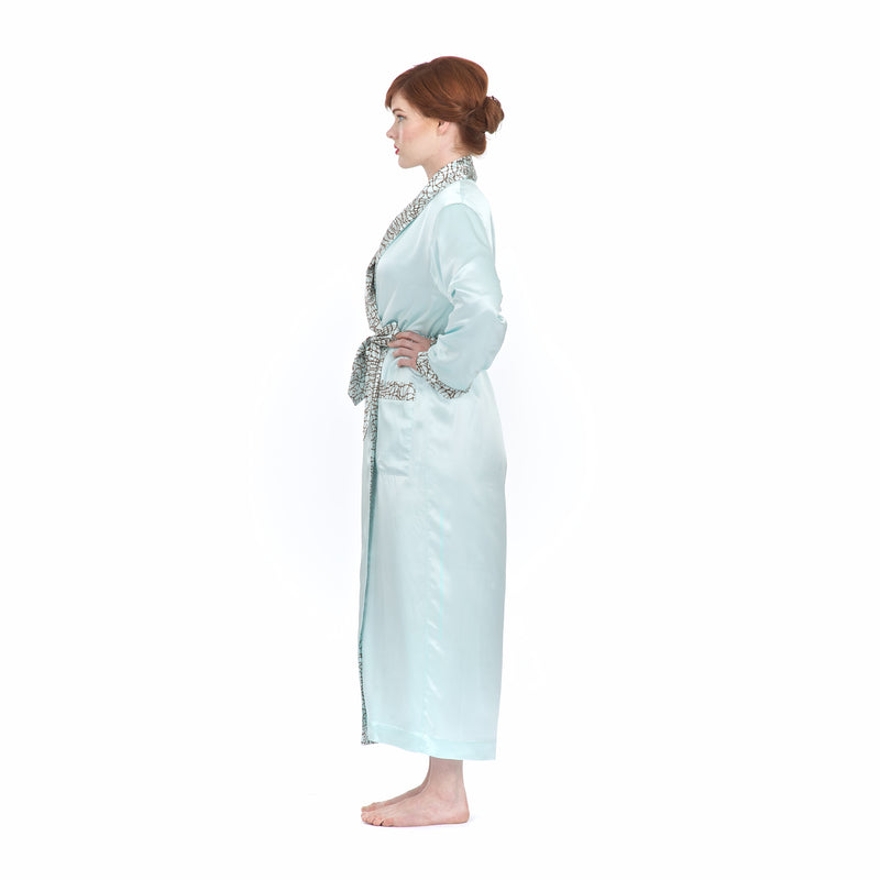 Mint Bliss Silk Robe