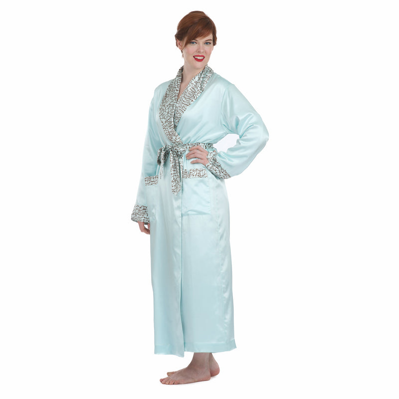 Mint Bliss Silk Robe