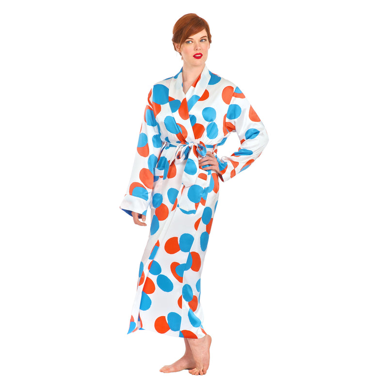 Poppy Perfection Silk Robe